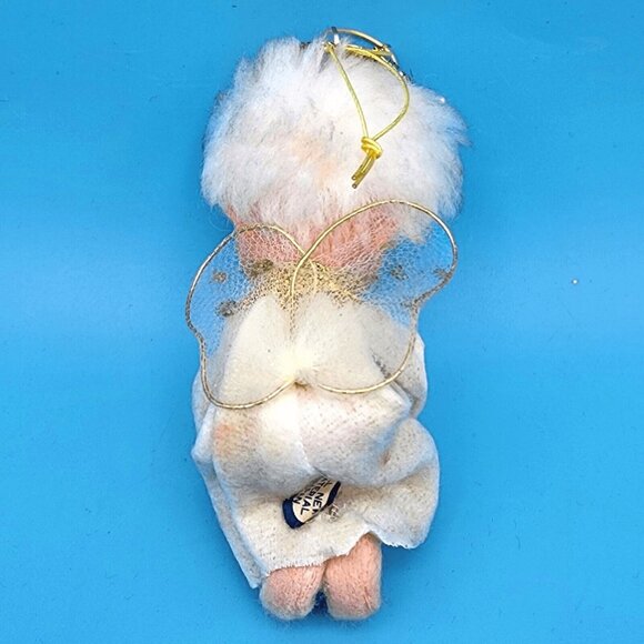 Vintage 1950s Pixie Angel Knee Hugger Ornament Tulle Wings Sleepy Eyes Japan - Picture 6 of 11